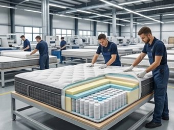 Spring and foam mattress repair and re-lining by Maruti Lining Works, Surat